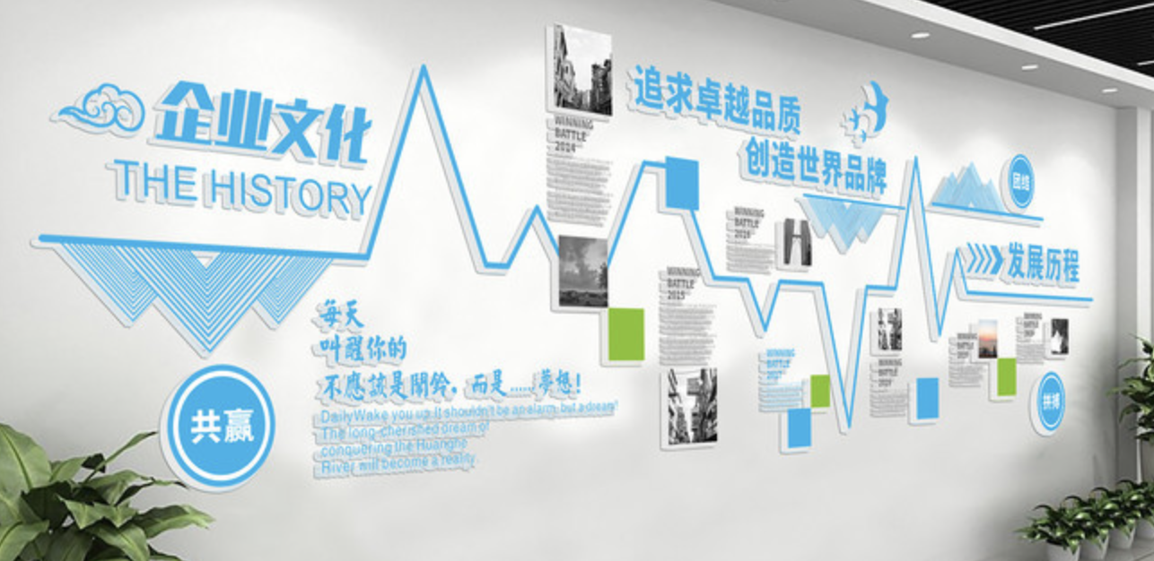 高端大氣創(chuàng)新企業(yè)辦公室文化墻設計(圖4) 高端大氣創(chuàng)新企業(yè)辦公室文化墻設計(圖4)